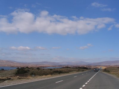 Road through Rannoch Moor