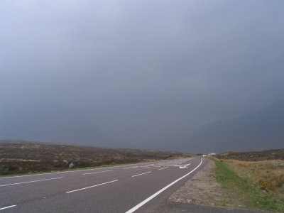 Road through Rannoch Moor