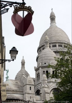 Heart at Sacre Coeur, Montmarte, Paris, France