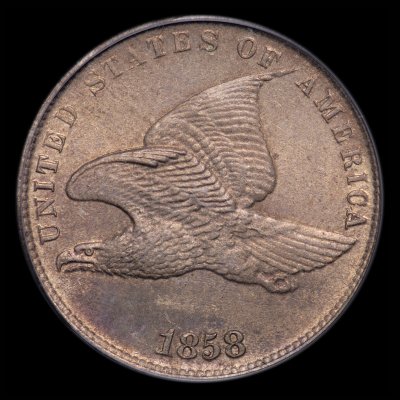 1858 Small LettersPCGS MS 63 (CAC)