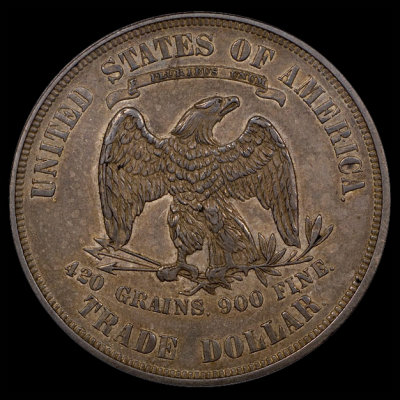 1874 Trade DollarPCGS XF 45 (CAC)