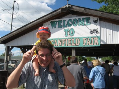 Entering the Canfield Fair (our county fair)
