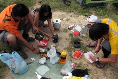 Lunch preparation