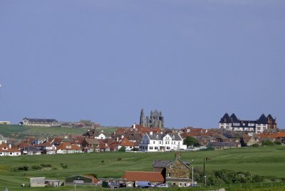 Whitby from the cottage.