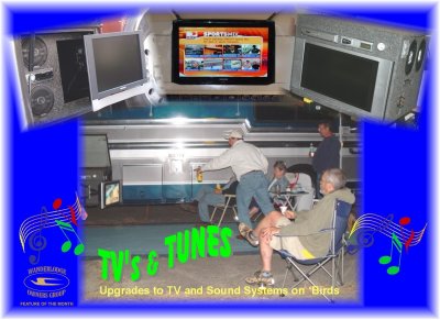 TV AND TUNES, UPGRADES TO TV AND SOUND SYSTEMS ON 'BIRDS, OUR FEATURE OF THE MONTH FOR JANUARY 2007
