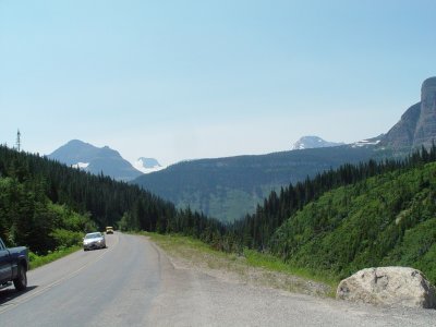 A GLACIER FIELD IN THE DISTANCE