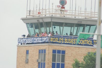 THE BANNER ON THE CONTROL TOWER SAYS IT ALL