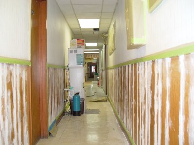 EVEN THE HALLWAYS ARE GETTING THE REMODELING JOB DONE TO THEM