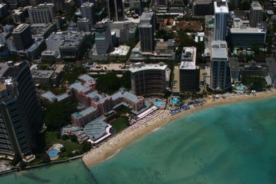 Chopper View of Waikiki Beach