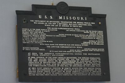 USS Missouri WW2 Surrender