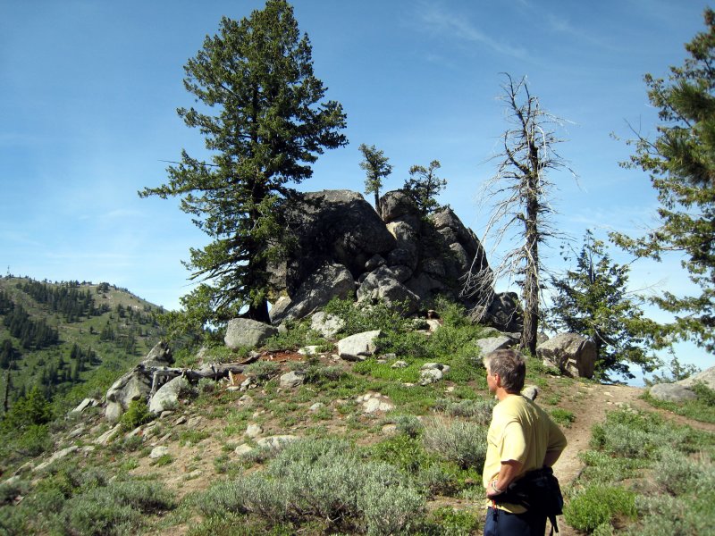 Larry checking out the view