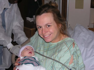 Magy with baby, born 6:15 am November 24, 2006