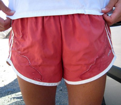 salt-crusted shorts