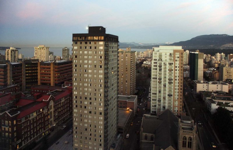 View from my bedroom window in the rather splendid Sheraton hotel