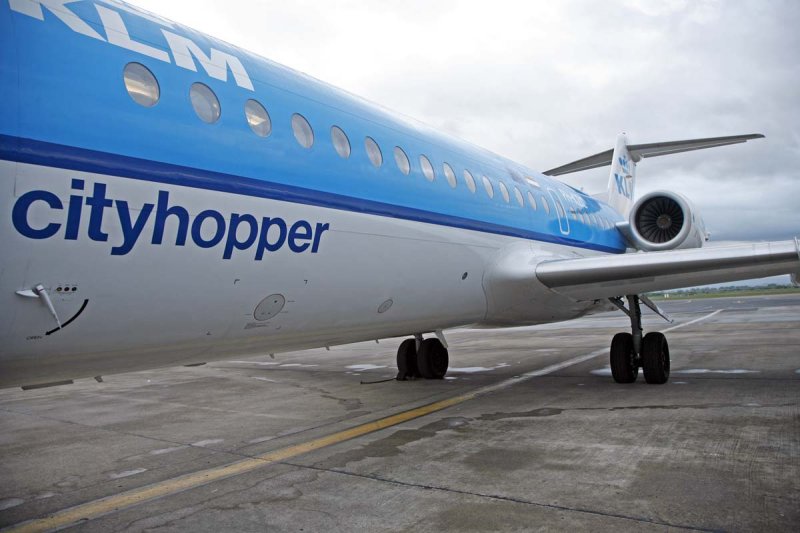 Boarding the flight to Amsterdam