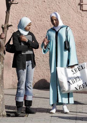 Traditional clothes - modern shopping