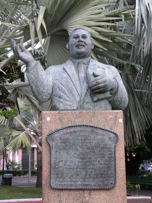 Sir Milo Butler Statue in Rawson Square