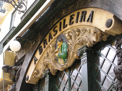 The famous Brasileira Cafe