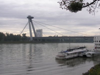 UFO Bridge over the Danube River