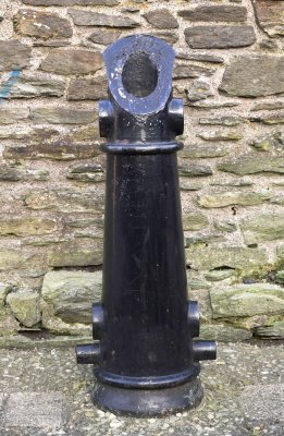 Cannon barrel used for waste