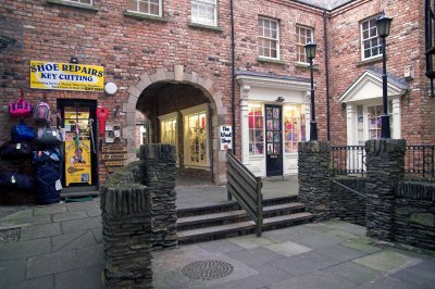 Shopping courtyard in the city centre