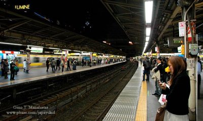 Shinjuku Train Station Platform