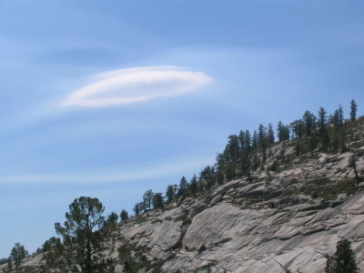 Lenticular cloud over Olmsted point