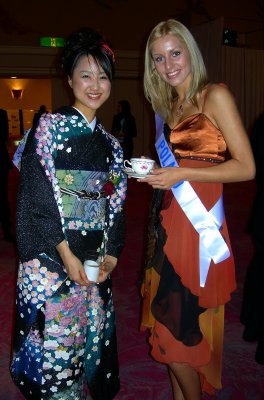 Miss Poland & a Japanese beauty contestant