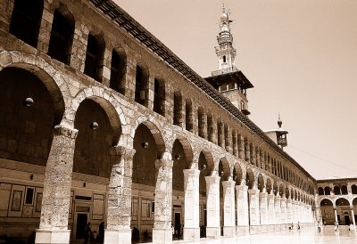 The inner yard of the grand Ummayad Mosque
