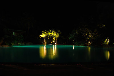 Pelangi Hotel Swimming Pool by Night