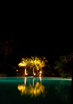 Pelangi Hotel Swimming Pool by Night2