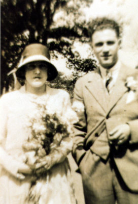 Grace Thompson & Wilfred Bernard Shaw- wedding day
