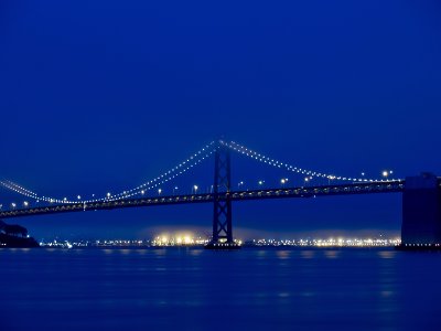 Bay Bridge before sunrise