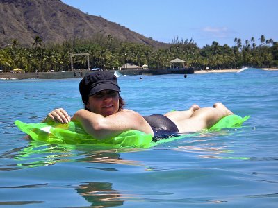 Jennifer at Waikiki Beach