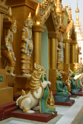 at Shwe Dagon Pagoda