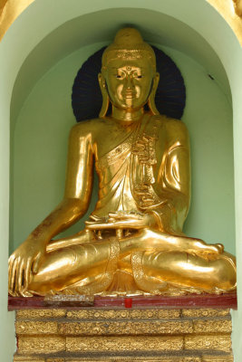 at Shwe Dagon Pagoda