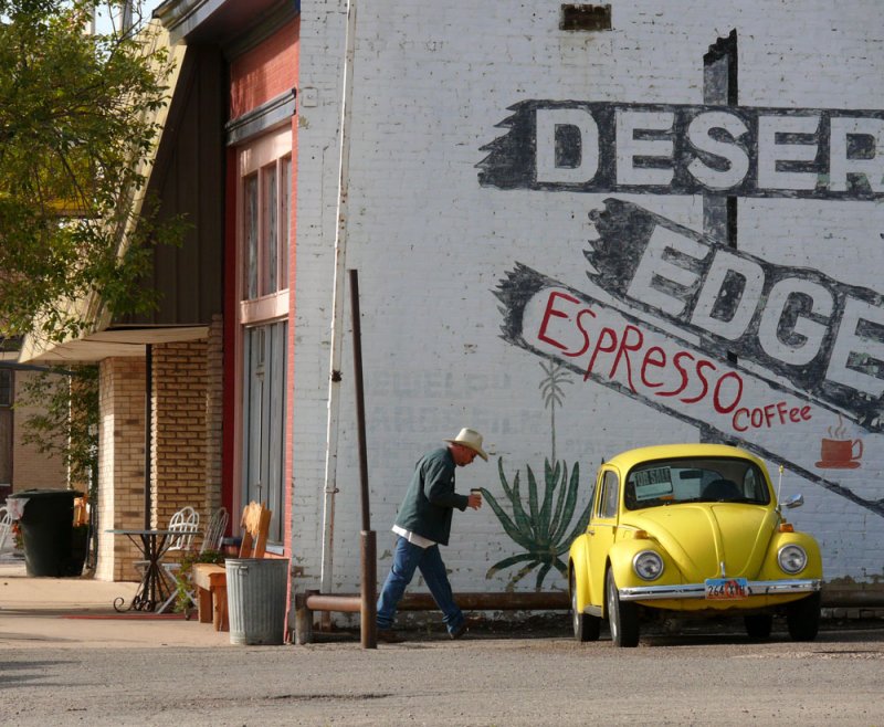 Morning coffee, Green River, Utah, 2006