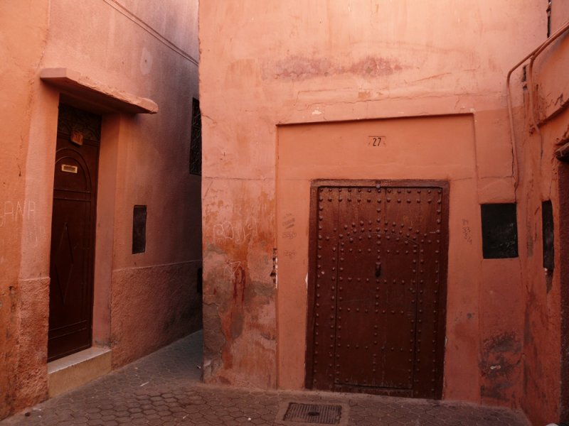 Tilted doors, Marrakesh, Morocco, 2006