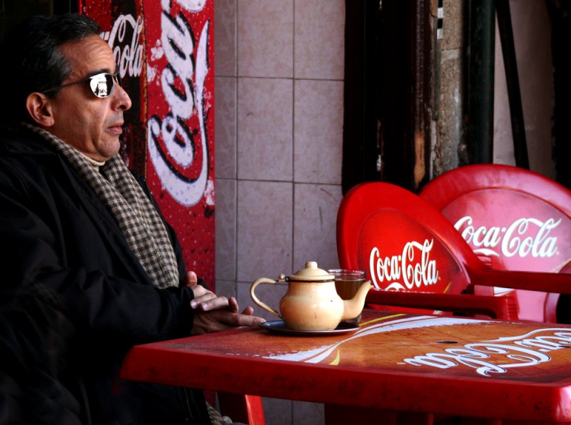 Prefers tea, Marrakesh, Morocco, 2006