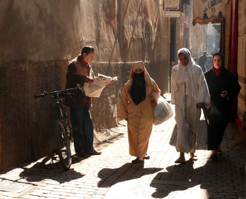 Medina street, Marrakesh, Morocco, 2006