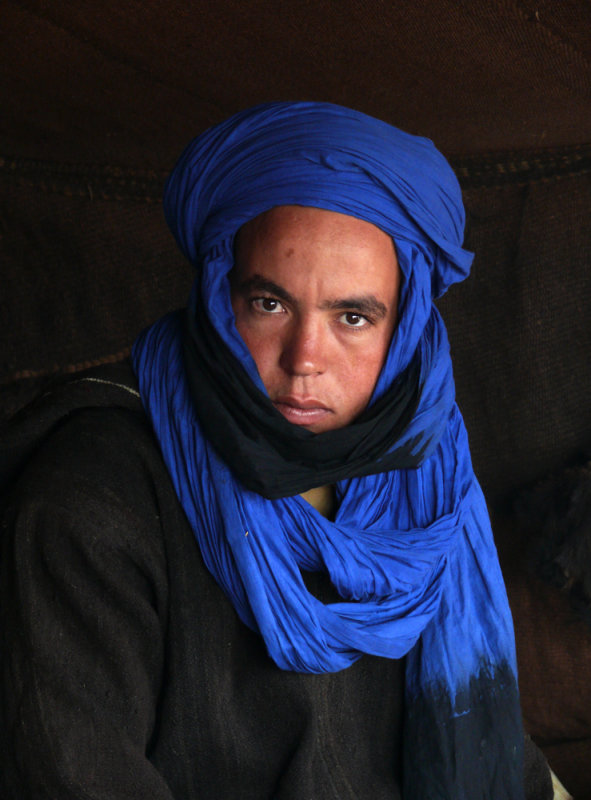 Blue Man, Sahara Desert, Morocco, 2006