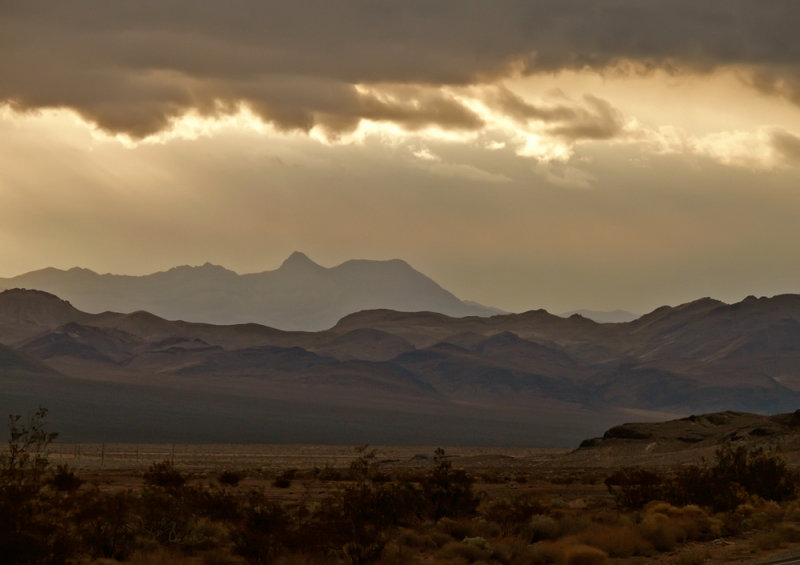 Storm at dawn, Death Valley Junction, California, 2007
