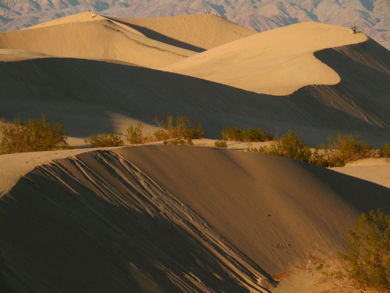 Sunset on the dunes, Mesquite Flats, Stovepipe Wells, Death Valley National Park, California, 2007