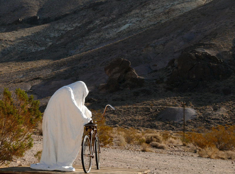 Ghostly welcome, Rhyolite, Nevada, 2007