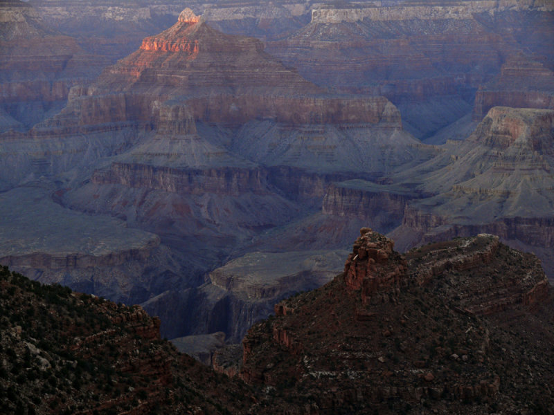 The colors of twilight, Grand Canyon National Park, Arizona, 2007