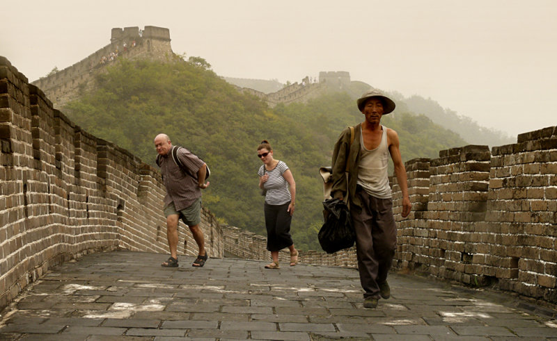 Guide, Great Wall of China, Mutianyu, China, 2007