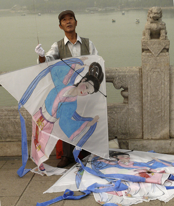 Kite seller, Summer Palace, Beijing, China, 2007