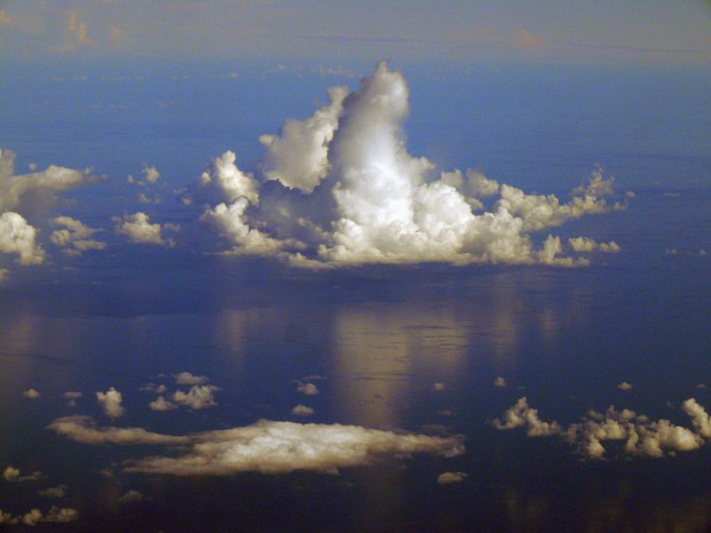 35,000 feet over the South China Sea, 2007