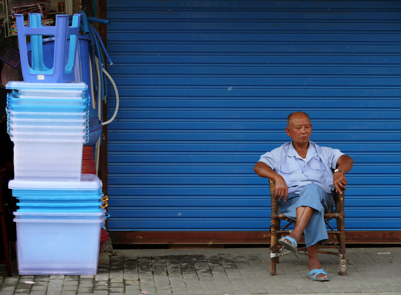 Blue Man, Shanghai, China, 2007