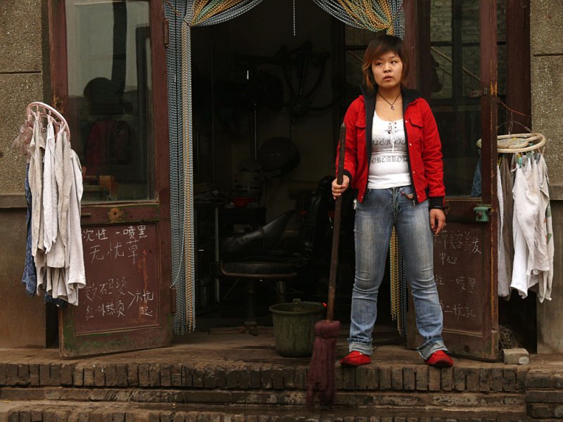 Mop and pail, Pingyao, China, 2007